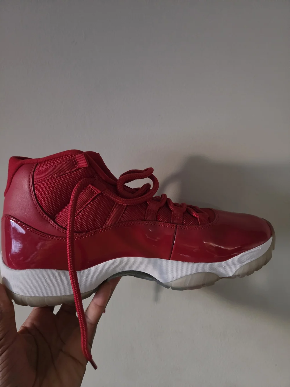 Mens Red Basketball Sneakers with Jumpman Logo
